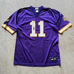 Vintage 90's Puma Daunte Culpepper Minnesota Vikings NFL Football Jersey Sz XL